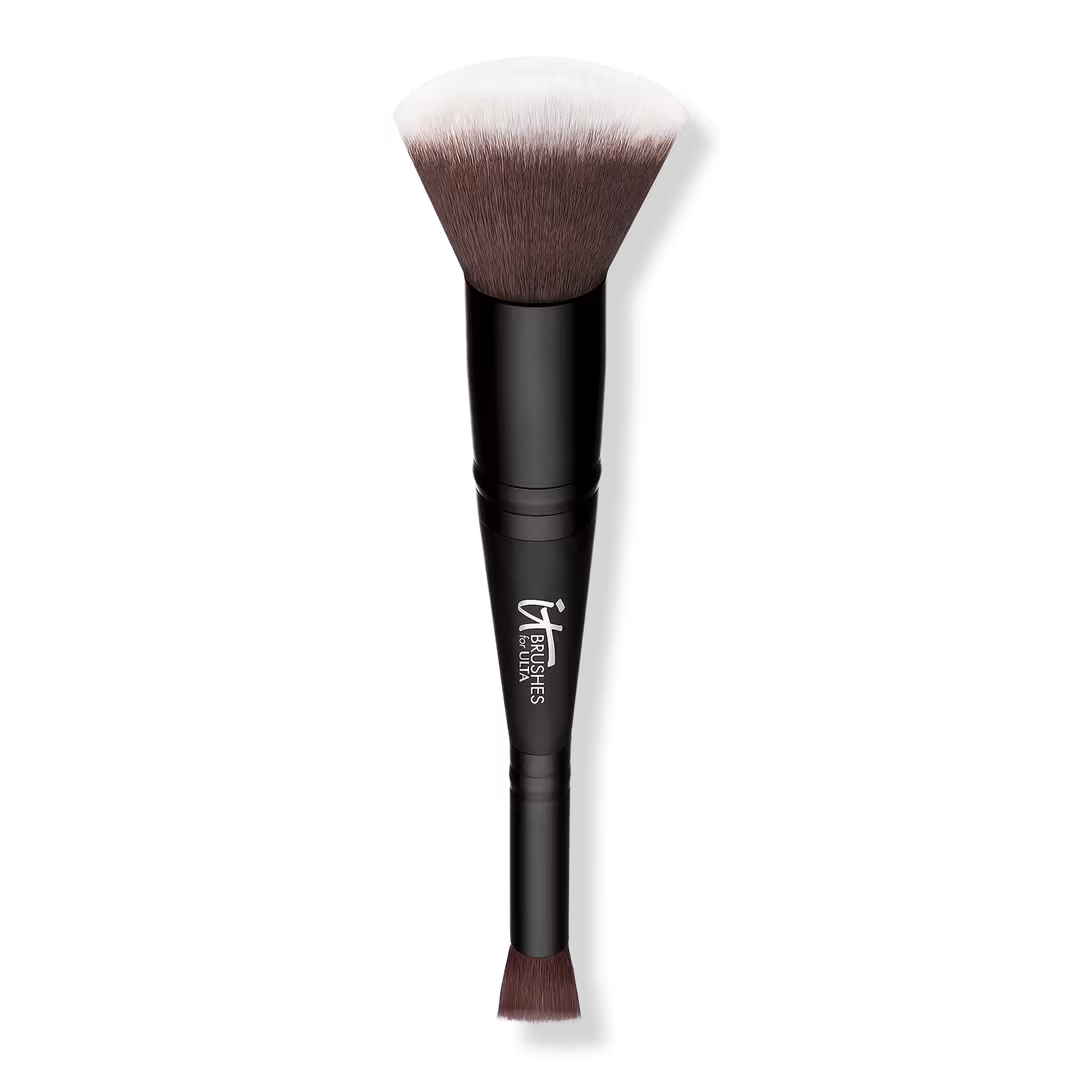 IT Brushes For ULTA  Airbrush Dual-Ended Flawless Complexion Concealer & Foundation Brush #132
