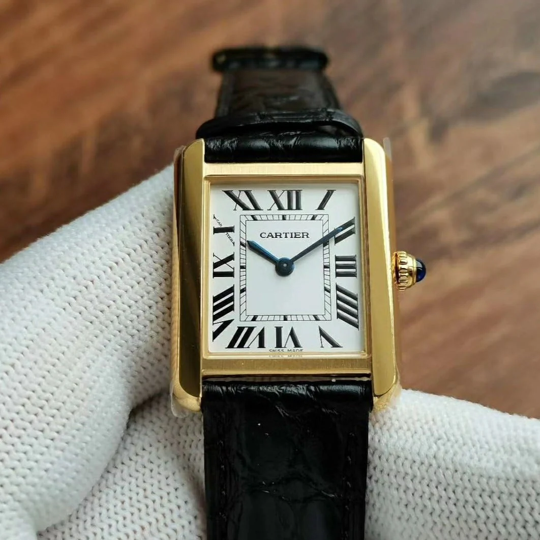 Cartier Watch TANK LOUIS QUARTZ GOLD CASE