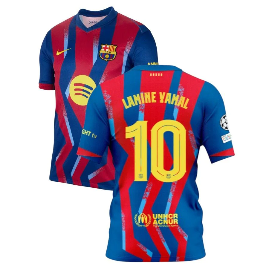 Barca Lamine Yamal 10 Fourth Jersey Men 2025 2026