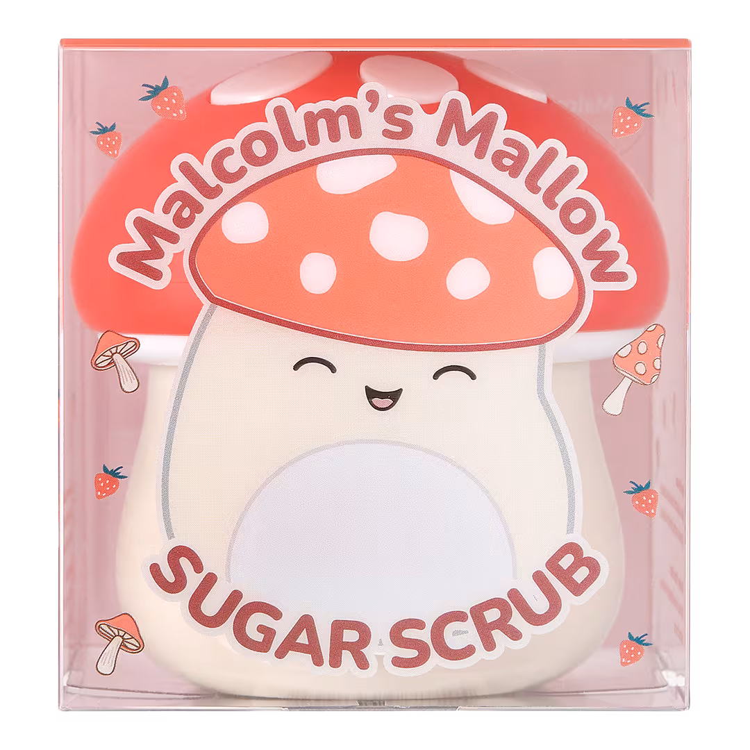 TONYMOLY  Squishmallows Malcolms Mallow Exfoliating Strawberry Sugar Scrub