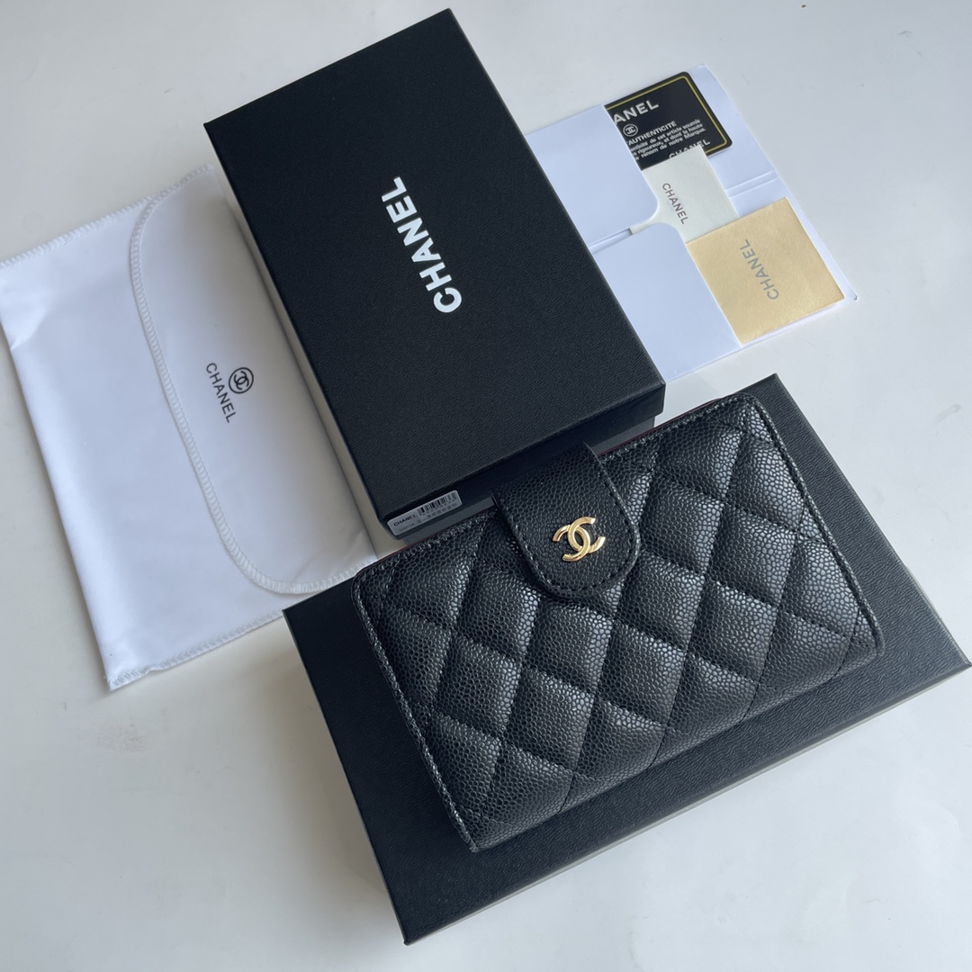Chanel Wallets 2621 Black LM09 15cm