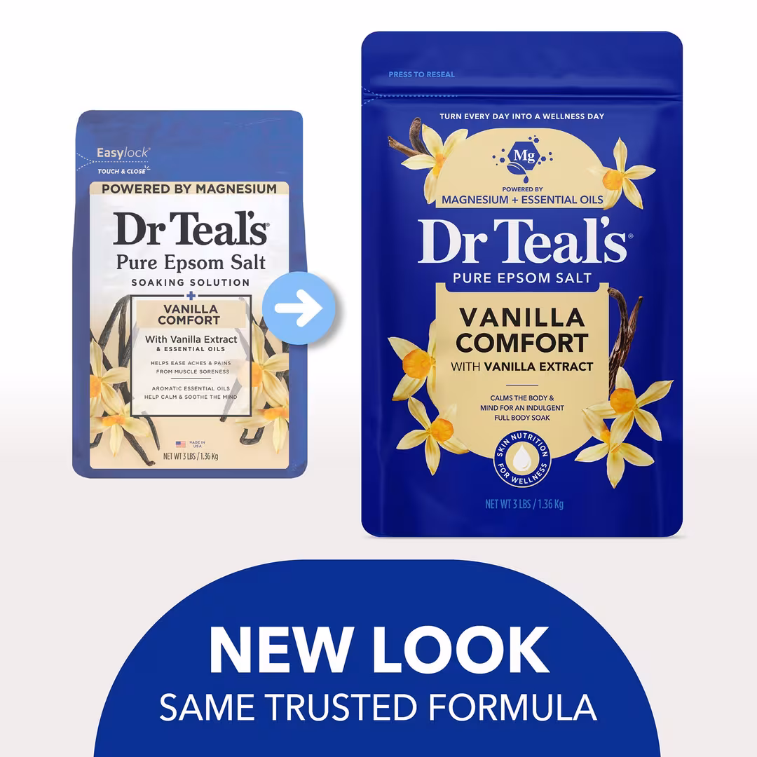 Dr Teal's  Epsom Salt Magnesium Soak, Vanilla Comfort