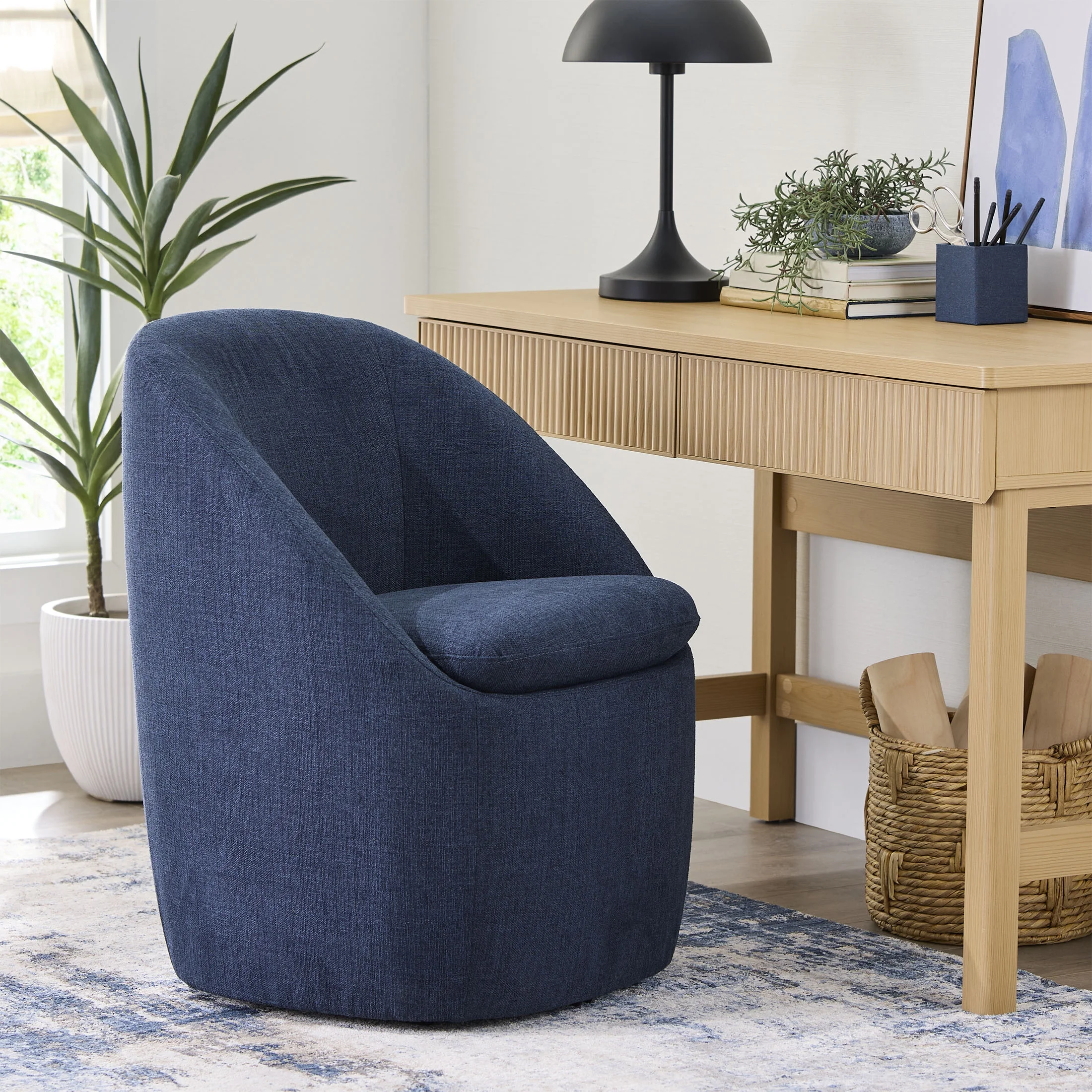 Better Homes & Gardens Mira Everywhere Dining Chairs, Blue