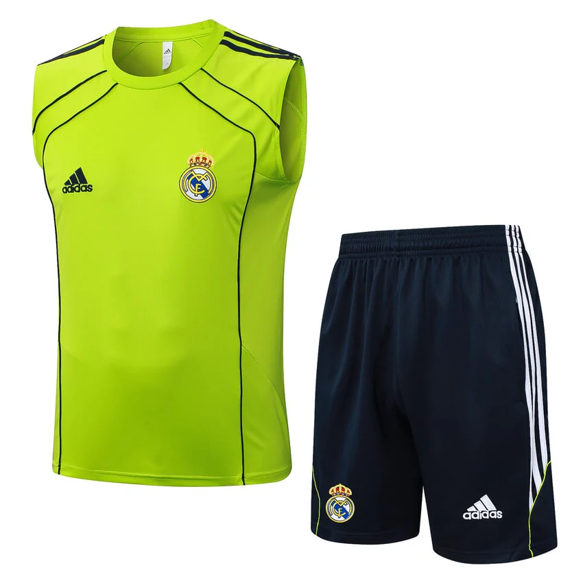 Real Madrid Tank Top Shorts Men 2025 2026 Dark Yellow