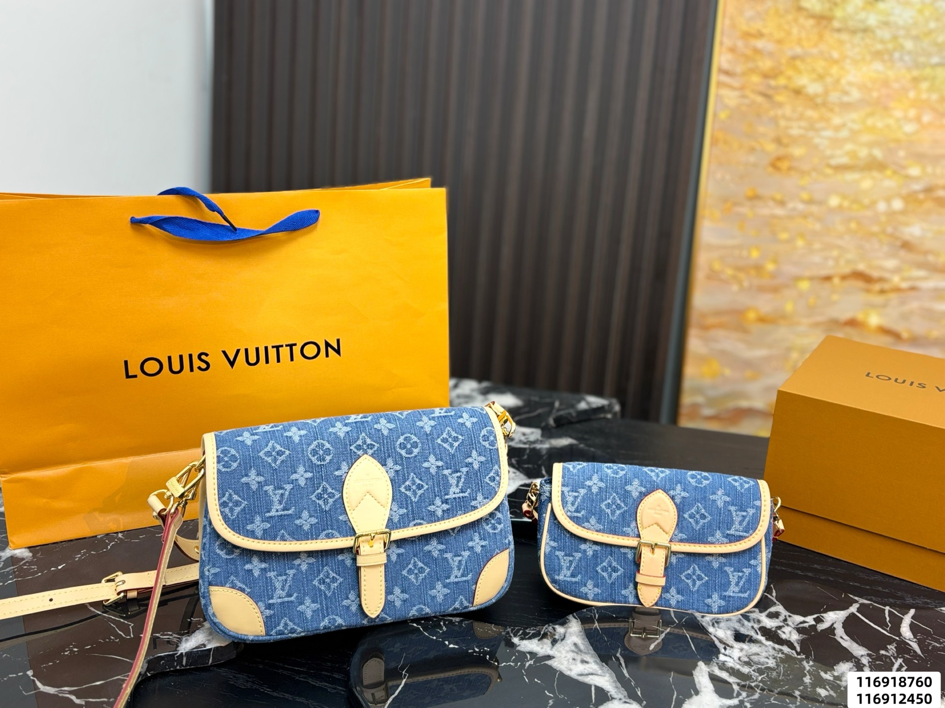 LV Diane Monogram Denim Bag