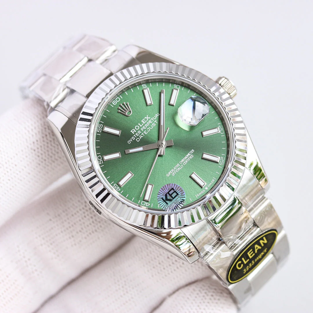 Rolex Watch DATEJUST 41MM STEEL CASE GREEN DIAL Watch