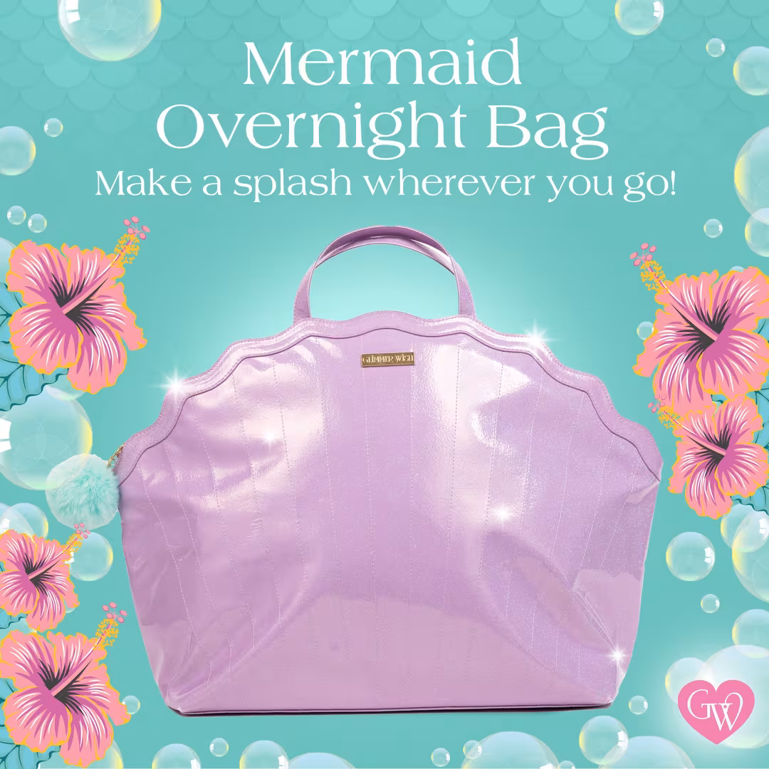 Glimmer Wish  Mermaid Overnight Bag
