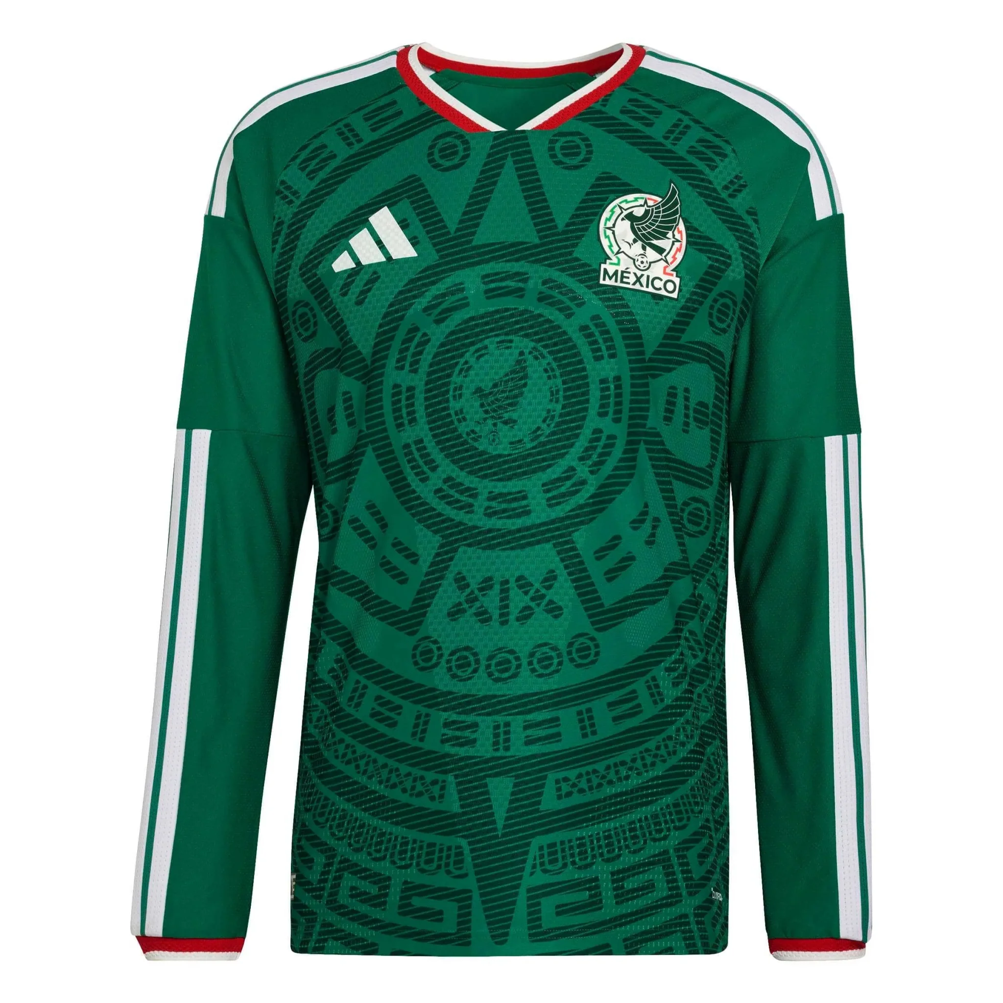 adidas 2026 Mexico Men's Authentic Home Long-Sleeve Soccer Jersey