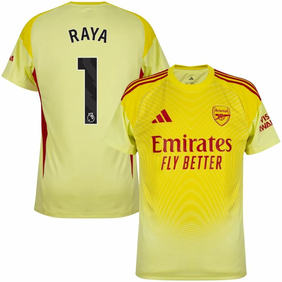 Arsenal Raya Yellow Goalkeeper Home Jersey Men 2025 2026