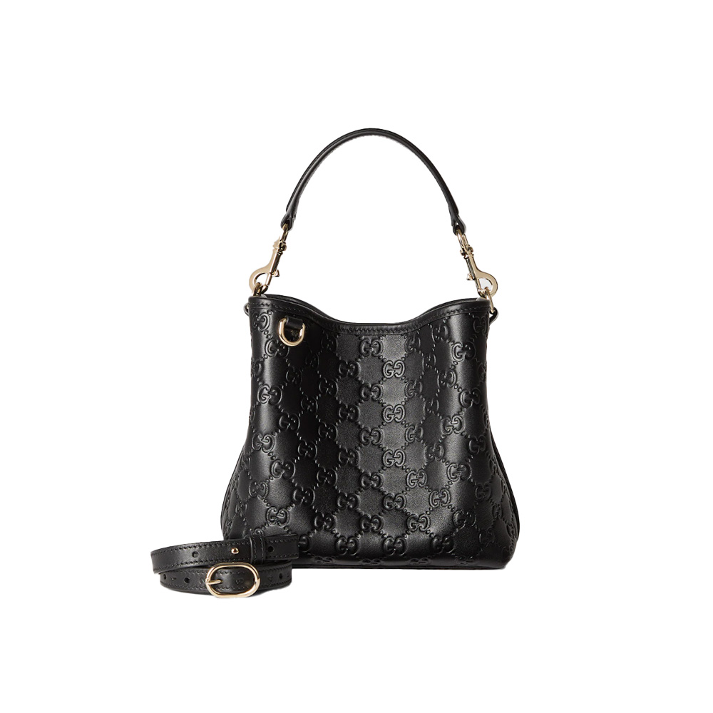 Gucci GG Emblem Small Bucket Bag