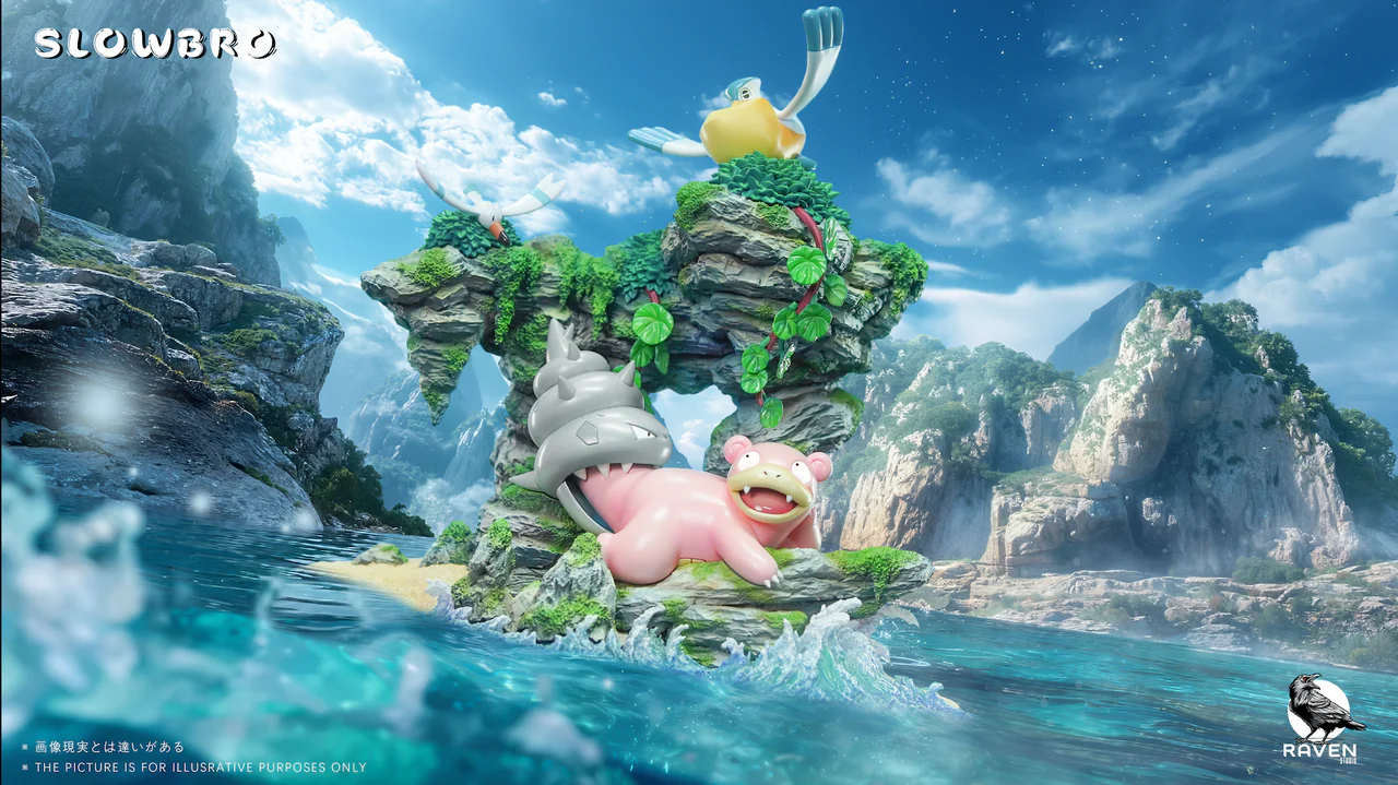 Pokemon - Slowpoke 2.0 | 1:6 Resin Statue | by Raven Studio