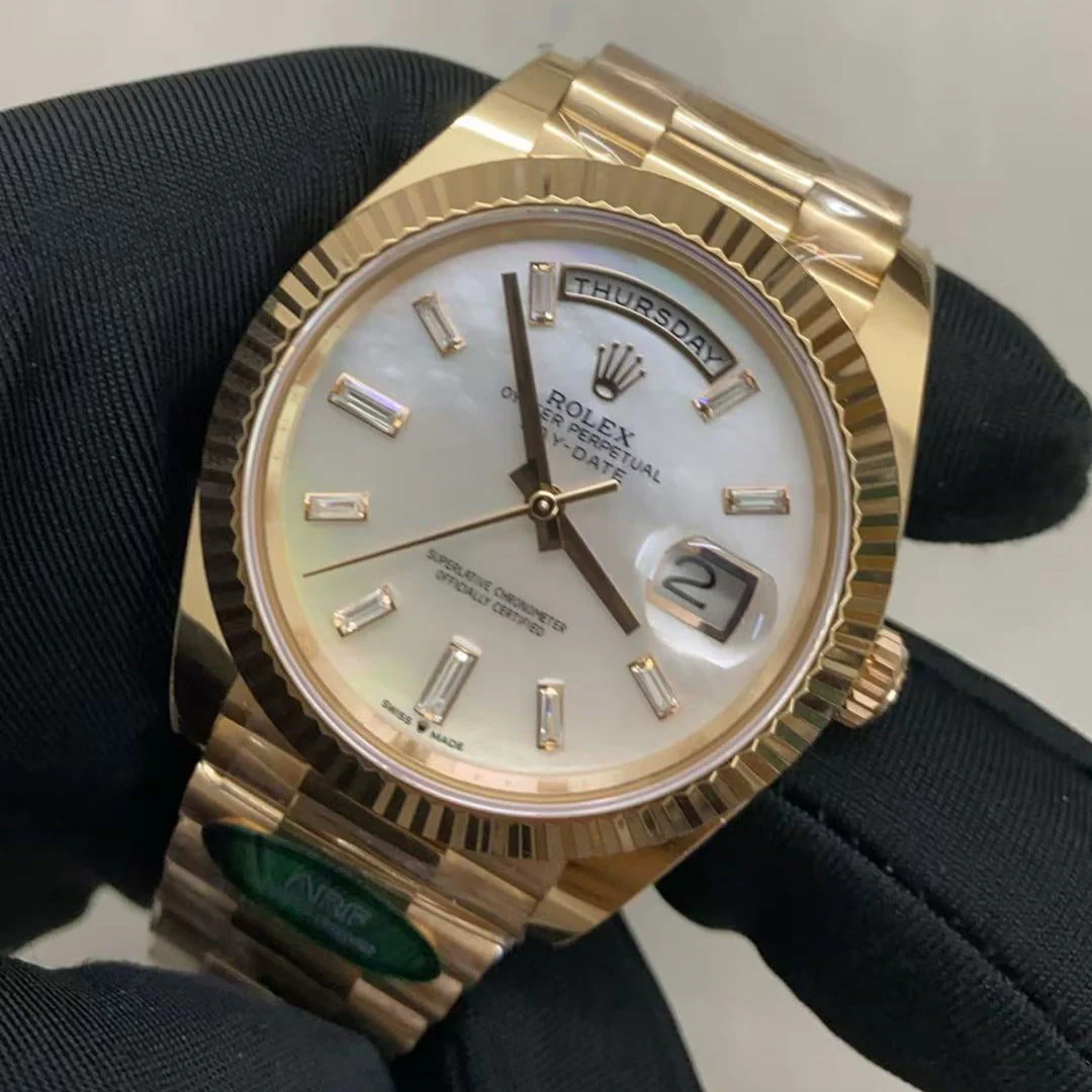 Rolex Watch Day-Date 40mm Mop Dial Gold