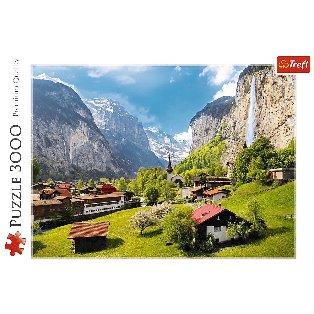 Puzzle 3000 El. Lauterbrunnen, Szwajcaria