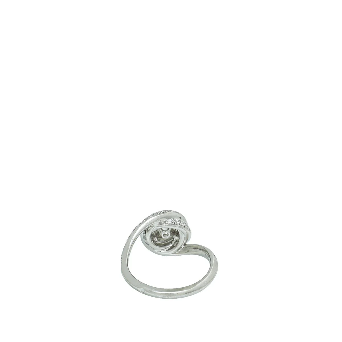 Cartier Trinity Ruban Platinum Solitaire Ring 53