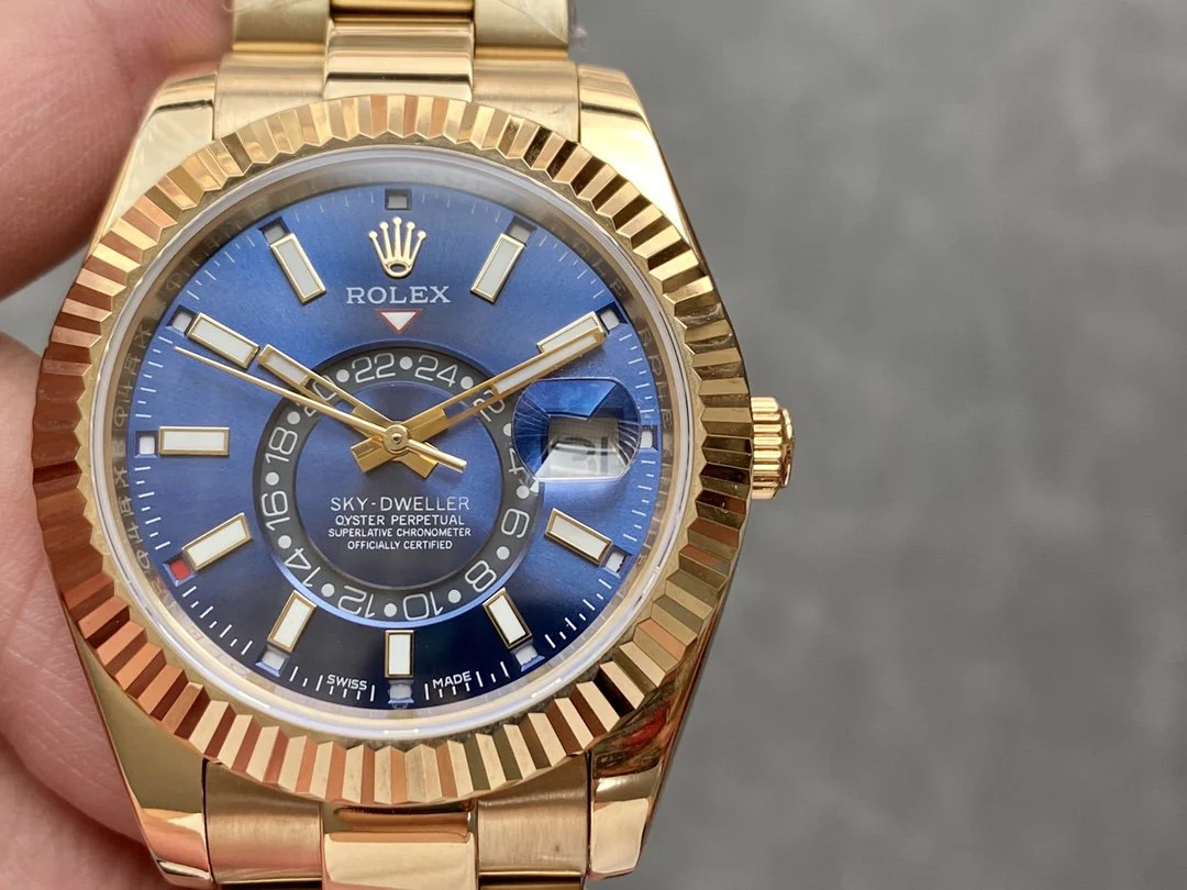 Rolex Watch SKY-DWELLER 42 YELLOW GOLD BLUE DIAL