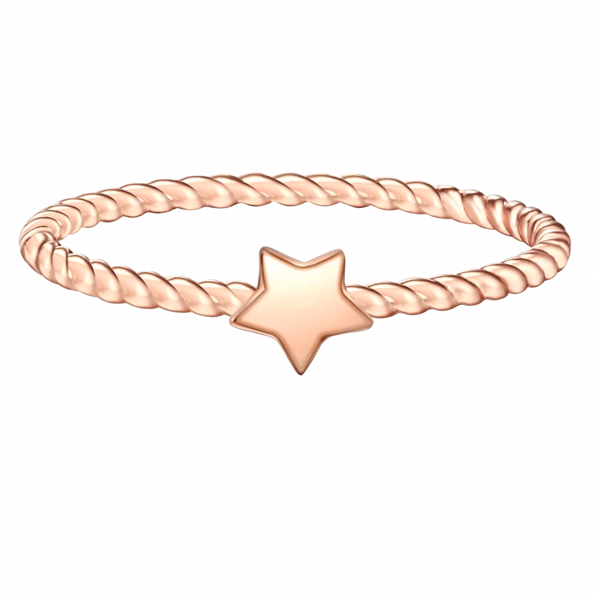 Ring Stern Sterling Silber in Roségold