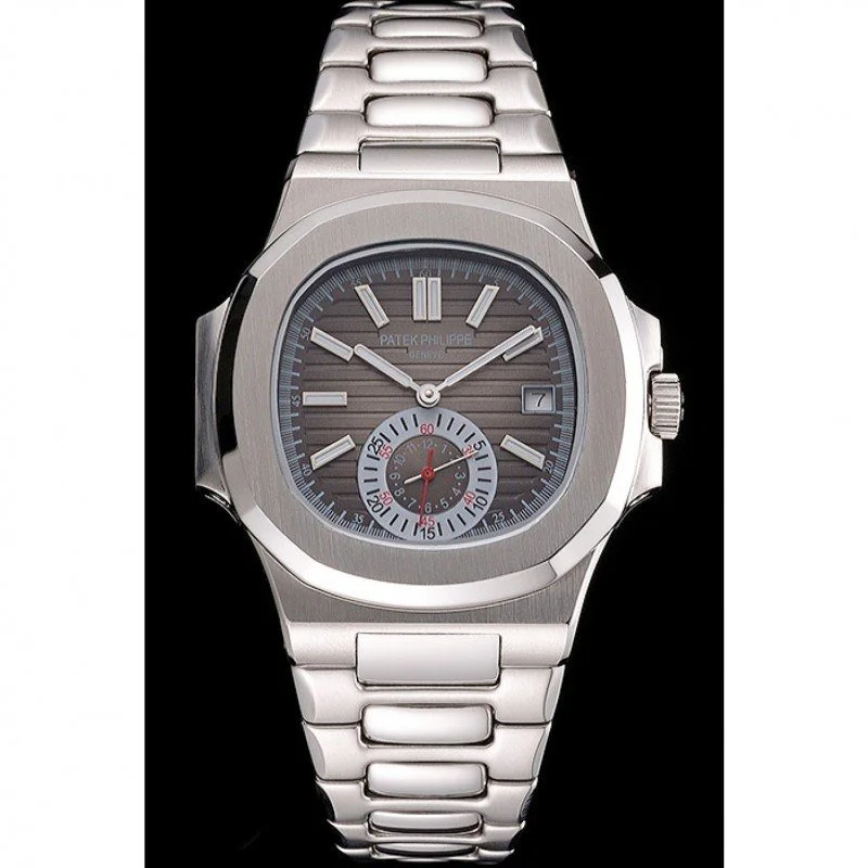 Nautilus Replica 5980/1A-015 Patek Philippe Dial Silver 40 mm, Stainless Steel