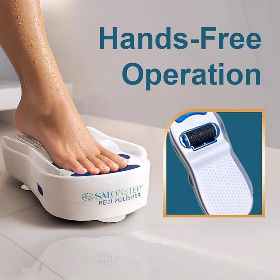 Salon Step  360° Rotating Foot Polisher for Callus Removal & At-Home Pedicures