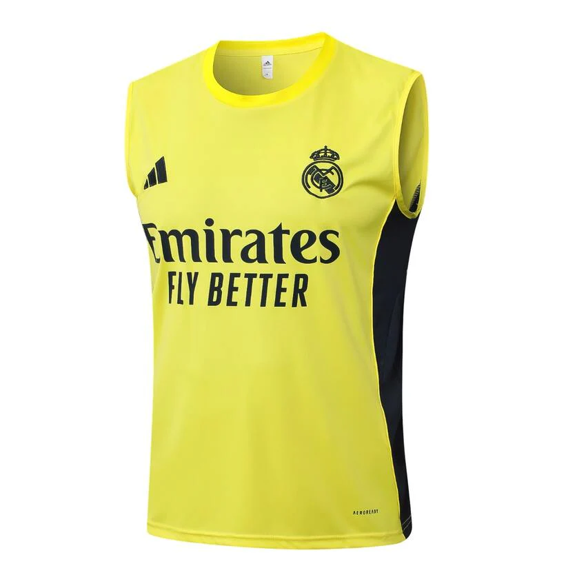 Real Madrid Tank Top Shorts Men 2025 2026 Yellow