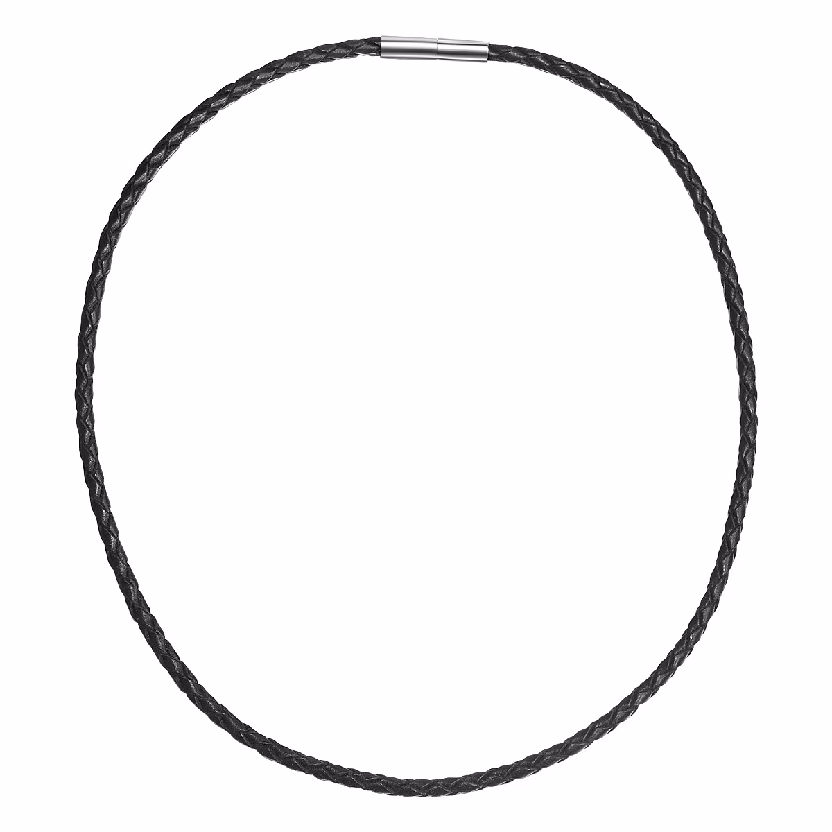 Leder-Kette Echtleder in Schwarz