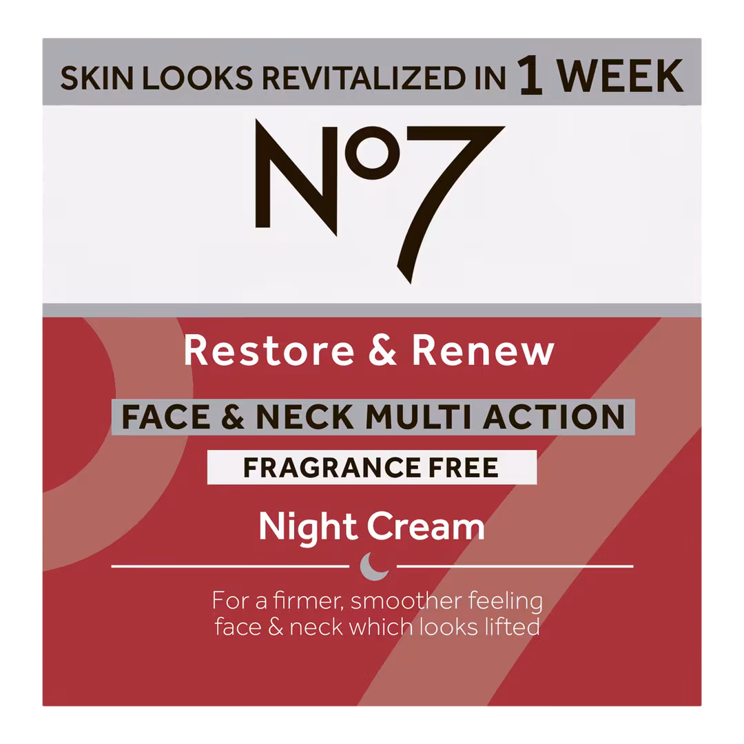 No7  Restore & Renew Face & Neck Multi Action Fragrance Free Night Cream
