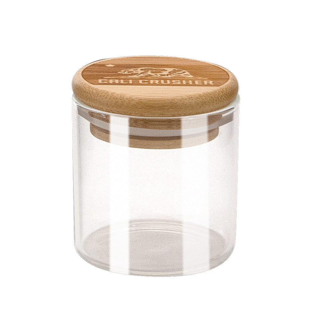 Bamboo Lid Marijuana Stash Jar