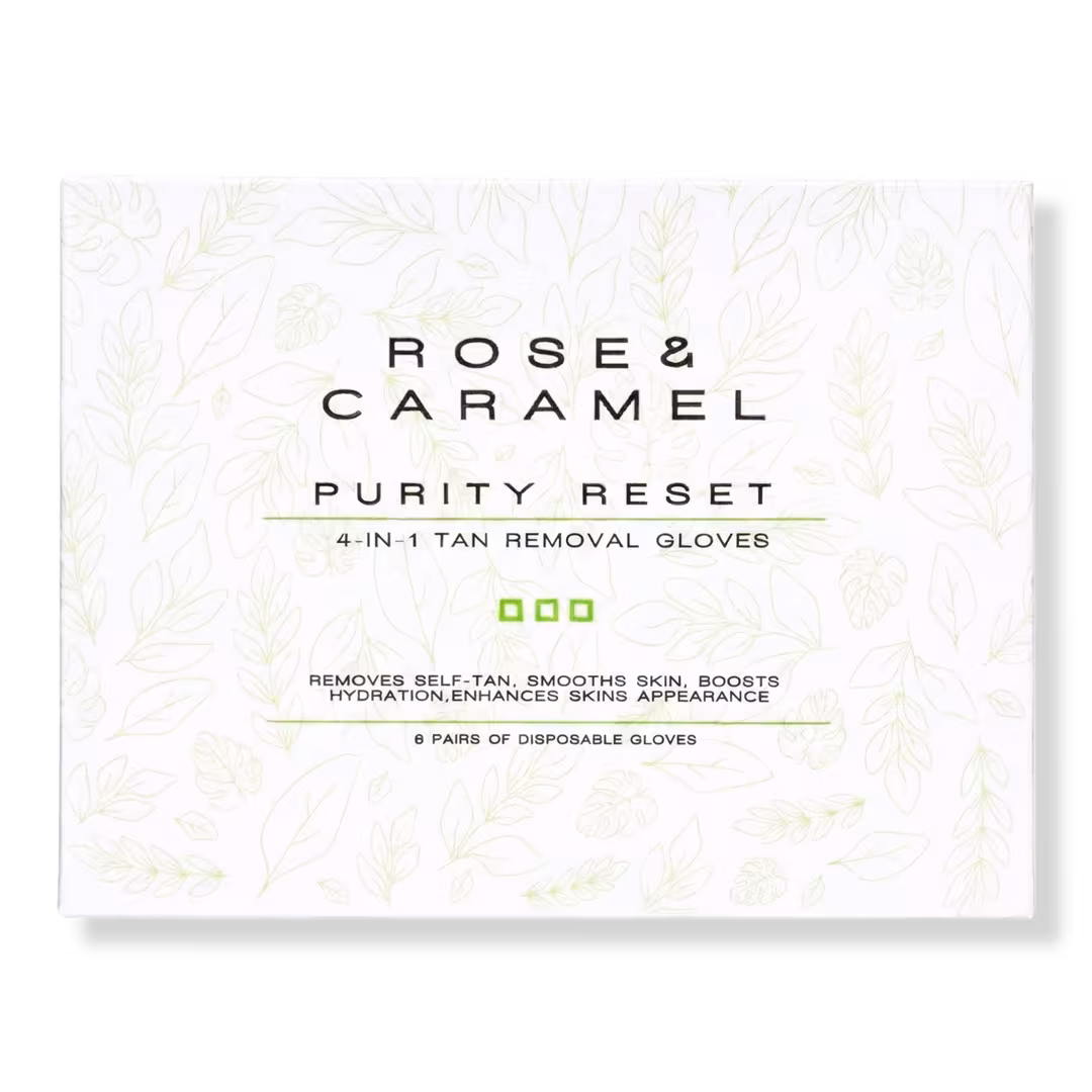 Rose and Caramel  Purity Reset 4-in-1 Self Tan Removing Gloves