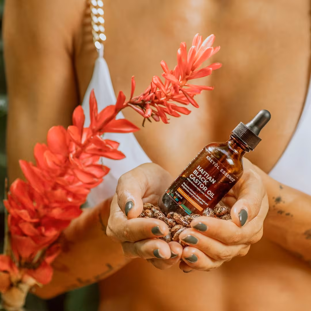 Kreyòl Essence  Haitian Black Castor Oil - Mango, Papaya & Coconut