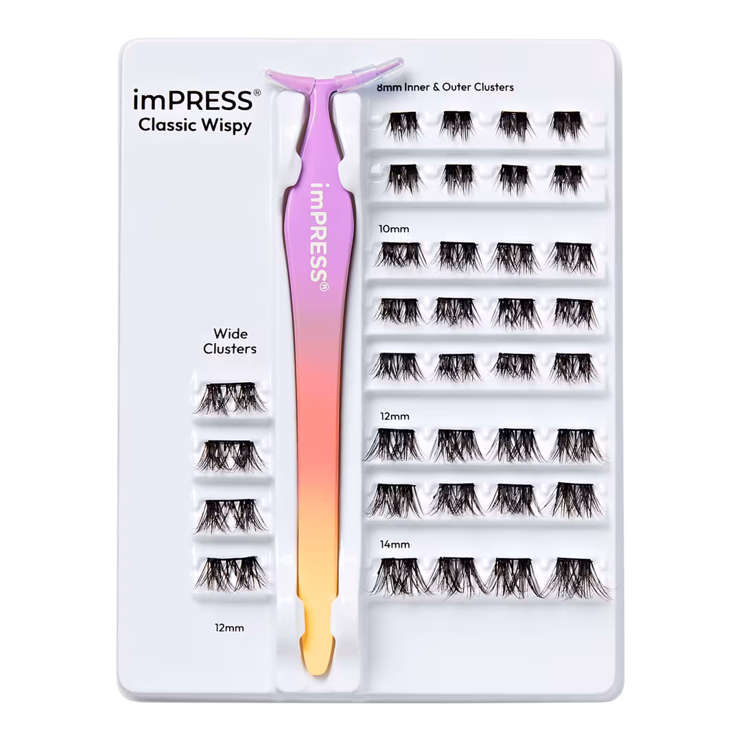 Kiss  imPRESS Pre-Glued Lash Clusters Kit