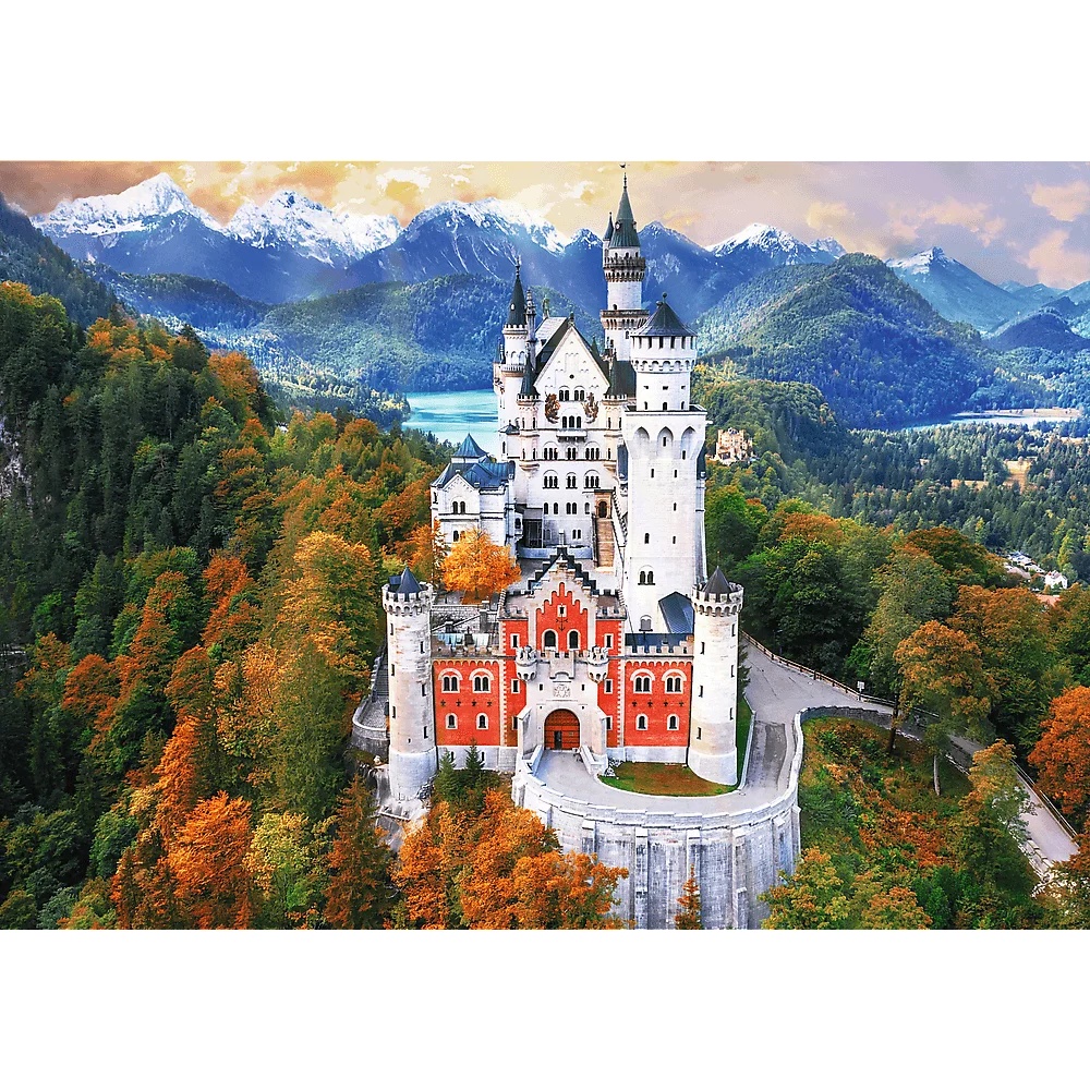Puzzle Premium Plus Quality 1000 El. Photo Odyssey: Zamek Neuschwanstein, Niemcy
