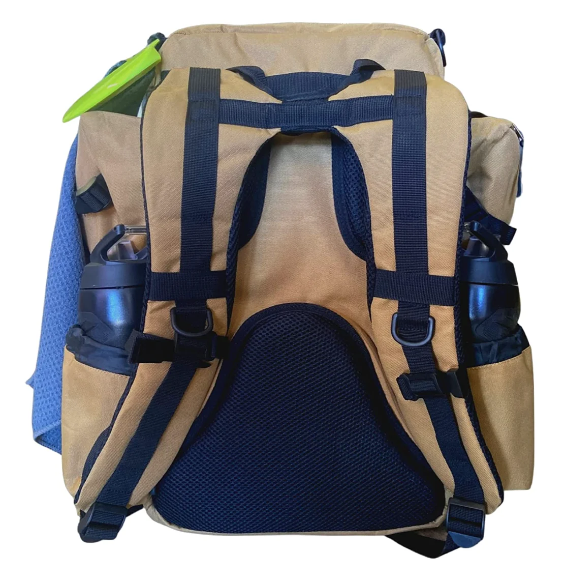 Discology Disc Golf OG V2 Disc Golf Bag | 26+ Disc Capacity | Premium Disc Golf Backpack Bag | Tough, Durable Design | 2 Large Top and Side Compartments | Top Patch Panel with Two Patchs Included