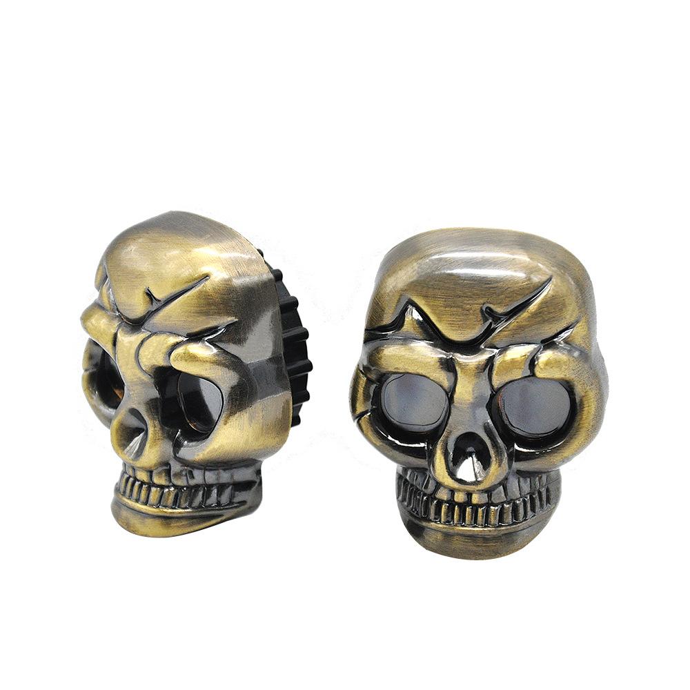 Skull Shape 2 Layer Metal Weed Grinder