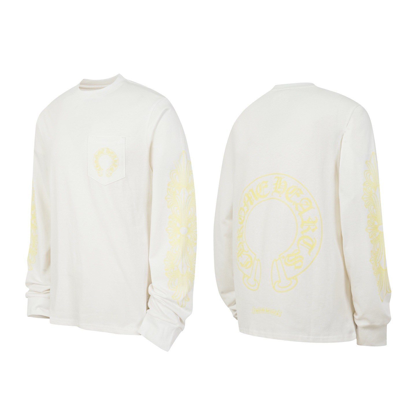 Crocodile Heart Sanskrit Hoof Print Long Sleeve T-Shirt