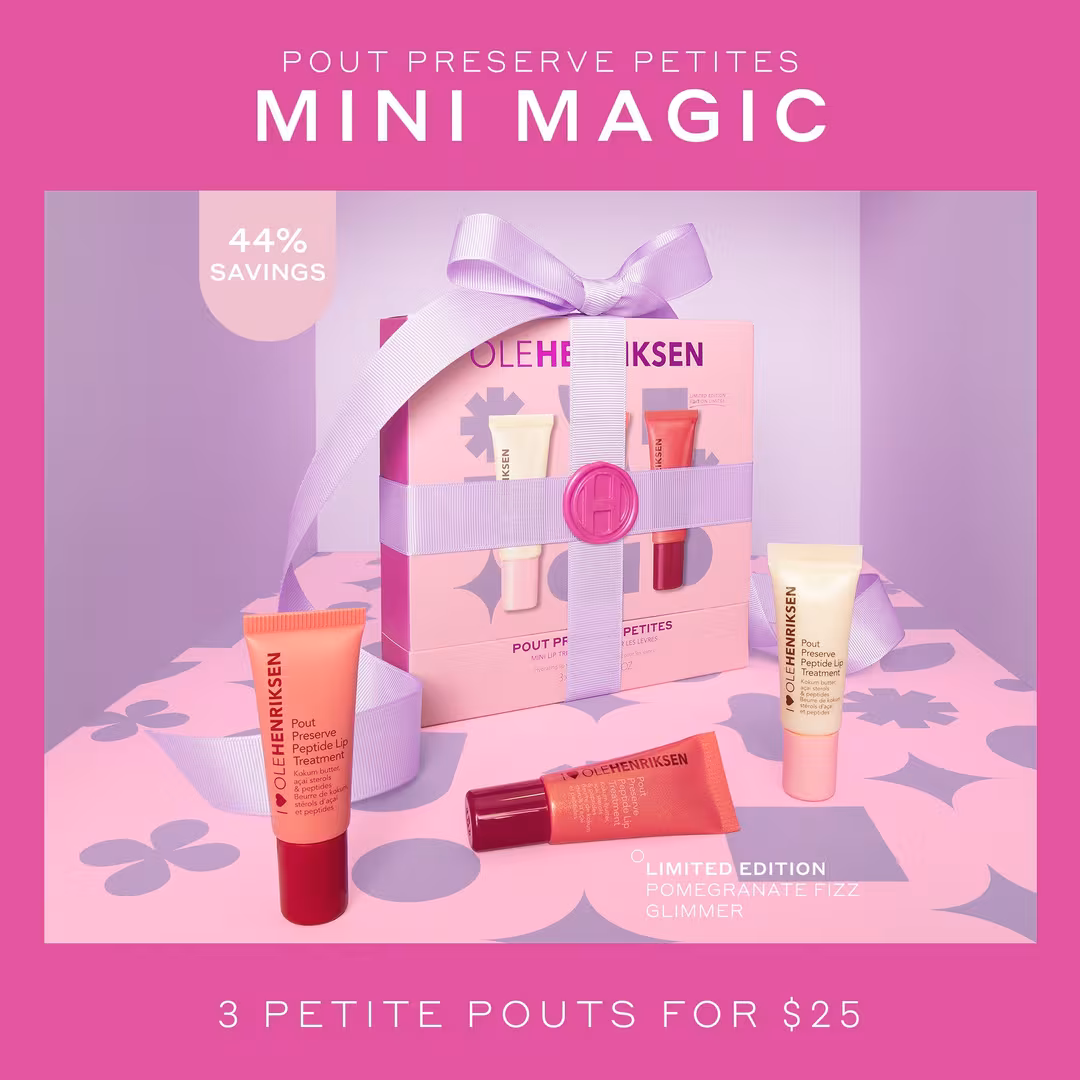 OLEHENRIKSEN  Pout Preserve Mini Hydrating Peptide Lip Trio Set