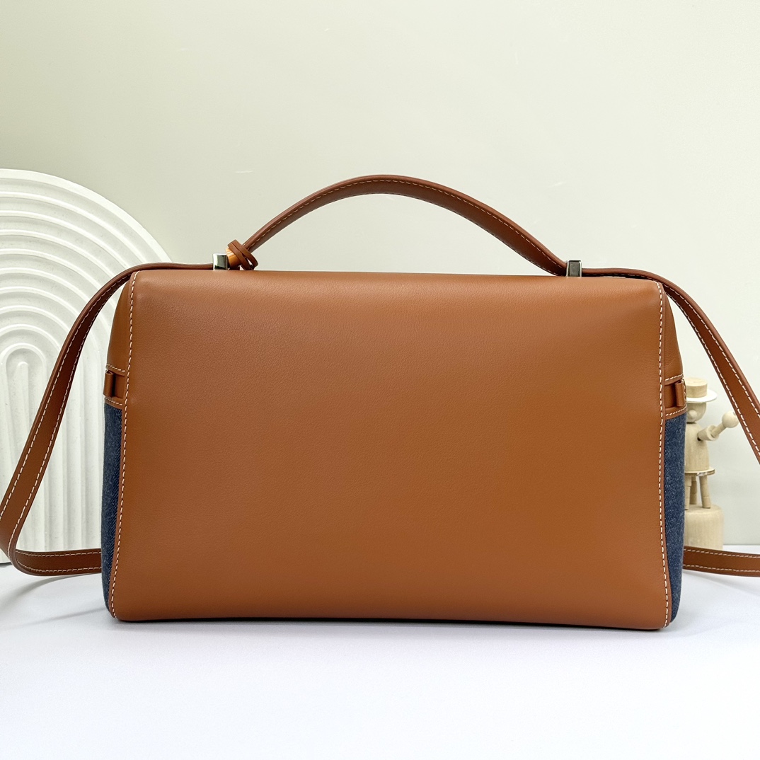 Loro piana Extra Bag L27 Blue Cowboy Crossbody Bag