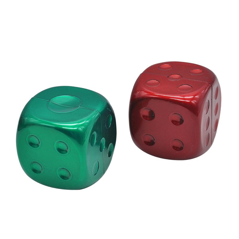 Dice Novelty Herb Grinder 2 Layer 47MM (2 Color)