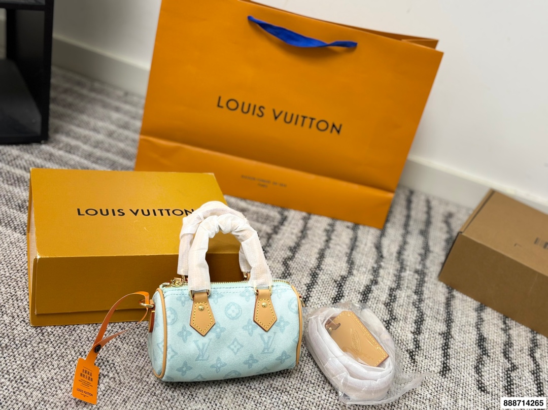 LV Speedy Denim Bag