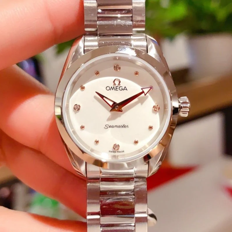 Omega Watch AQUA TERRA 28MM QUARTZ STEEL WHITE DIAL