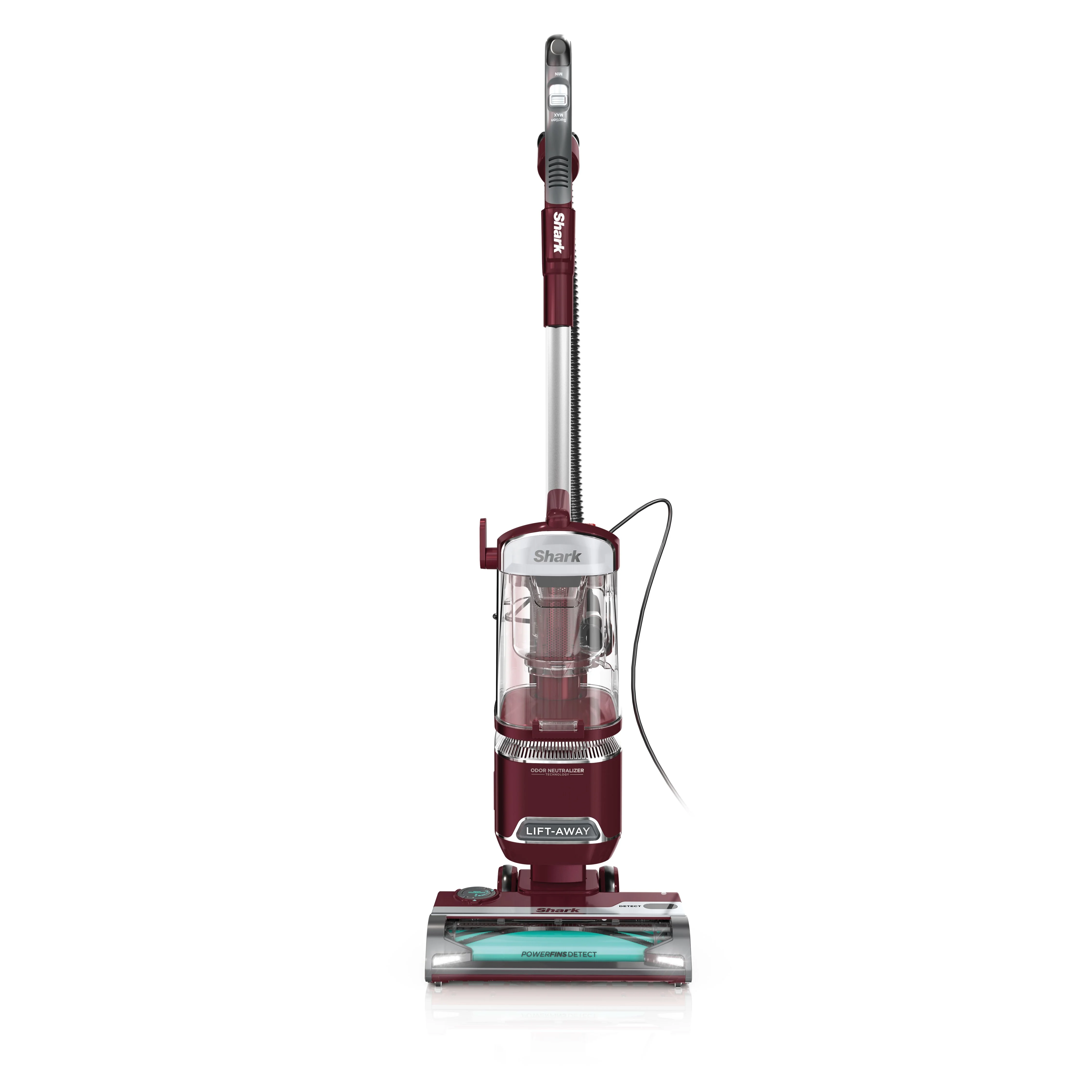 Shark Detect Lift-Away ADV Corded Upright Vacuum with PowerFins Detect, Self-Cleaning Brushroll & Odor Neutralizer Technology, LA492, Burgundy