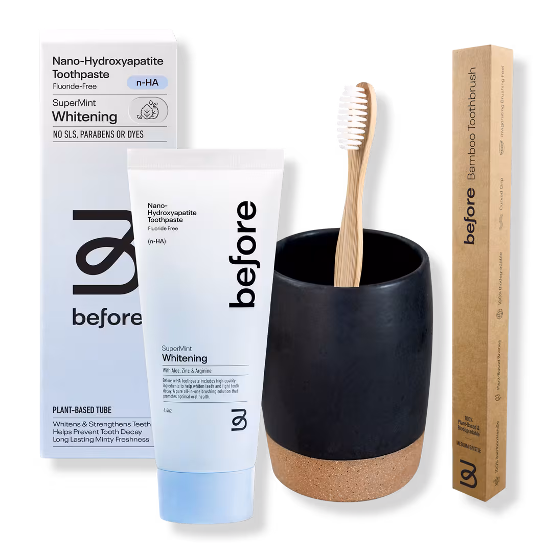 Before Oral Care  Before Bathroom Makeover with Black Cup