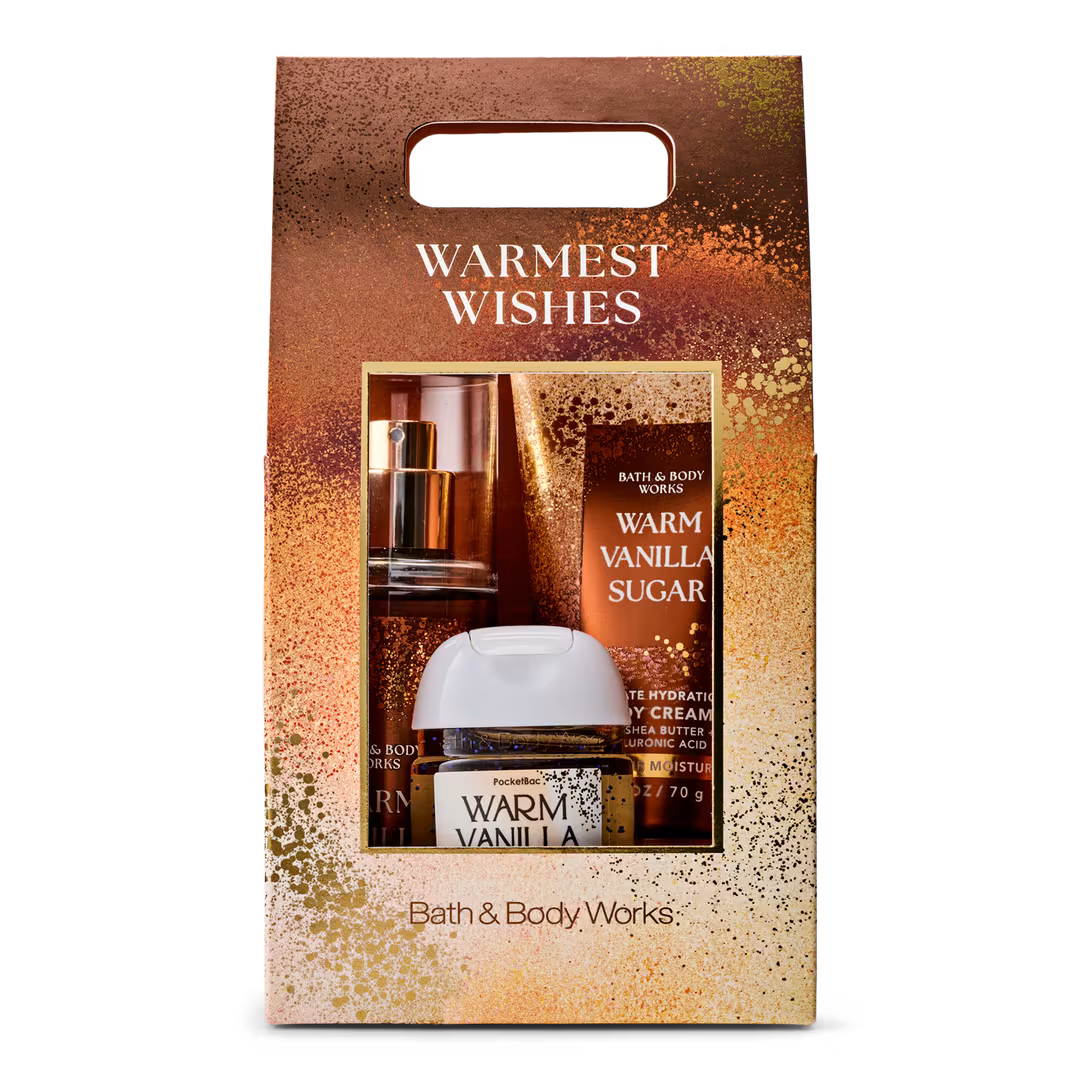 Bath & Body Works  Warm Vanilla Sugar Travel Size Gift Set