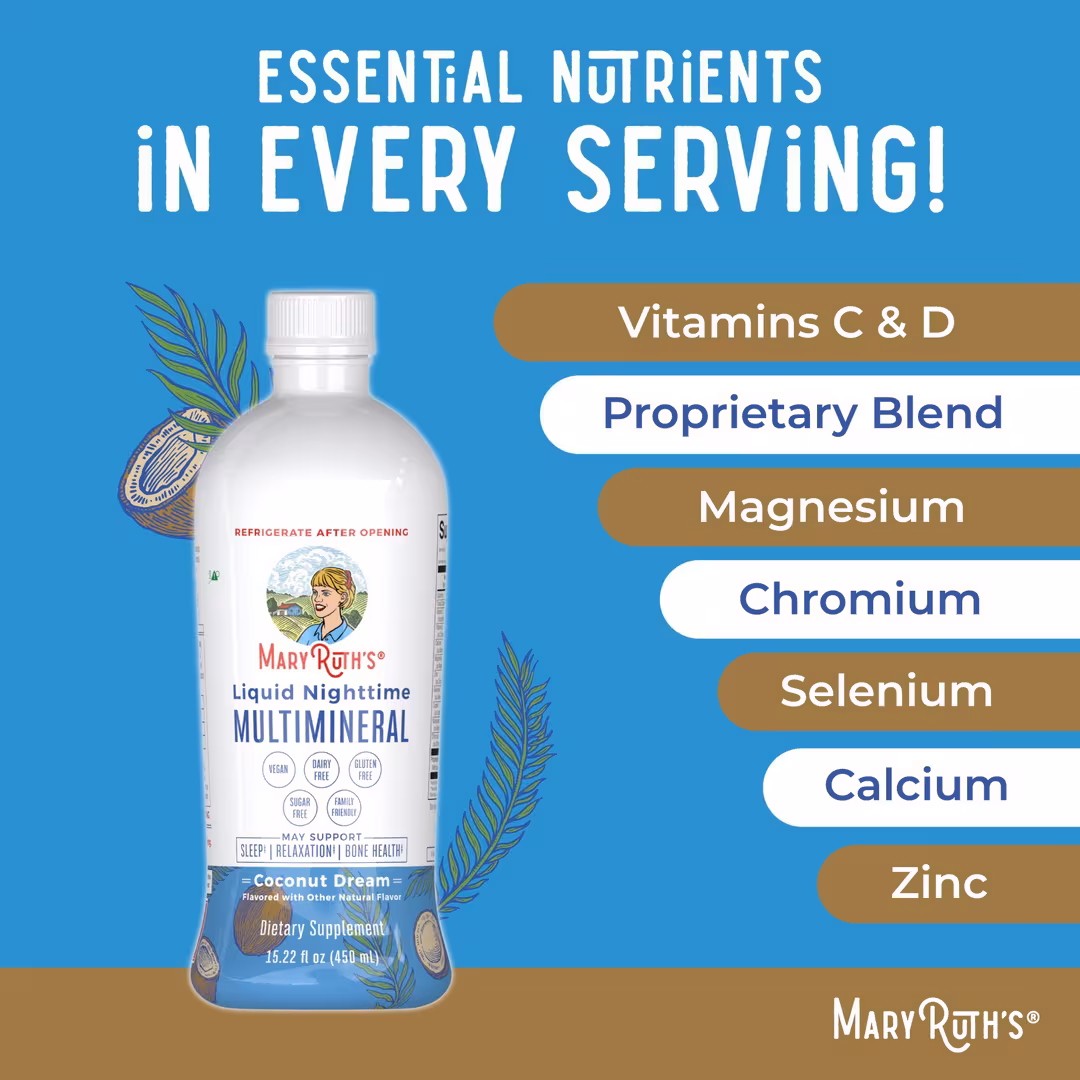 MaryRuth's  Liquid Nighttime Multimineral Coconut