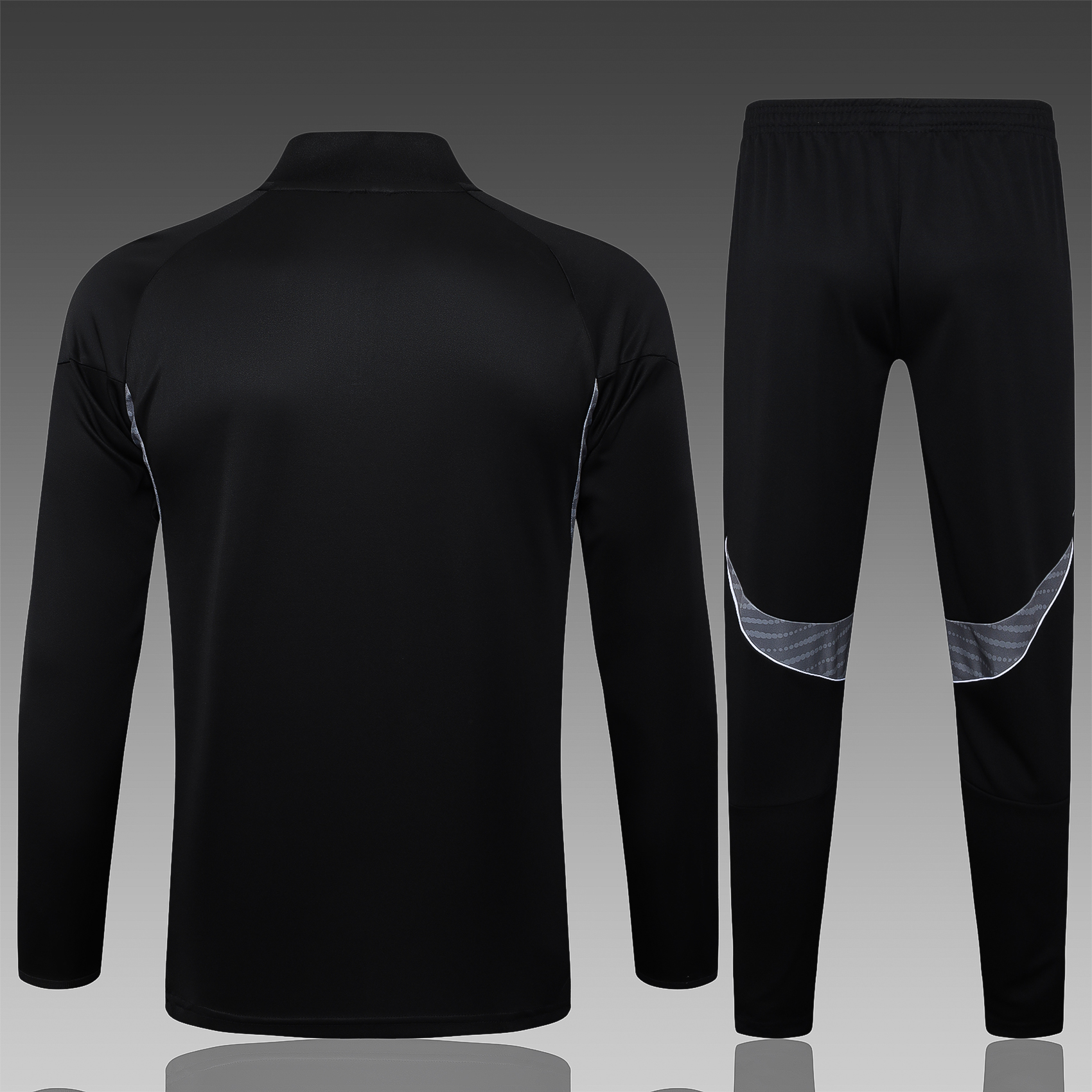 2024/2025 Real Madrid Black Adult Half Zip Training Kit (Adult Kit)