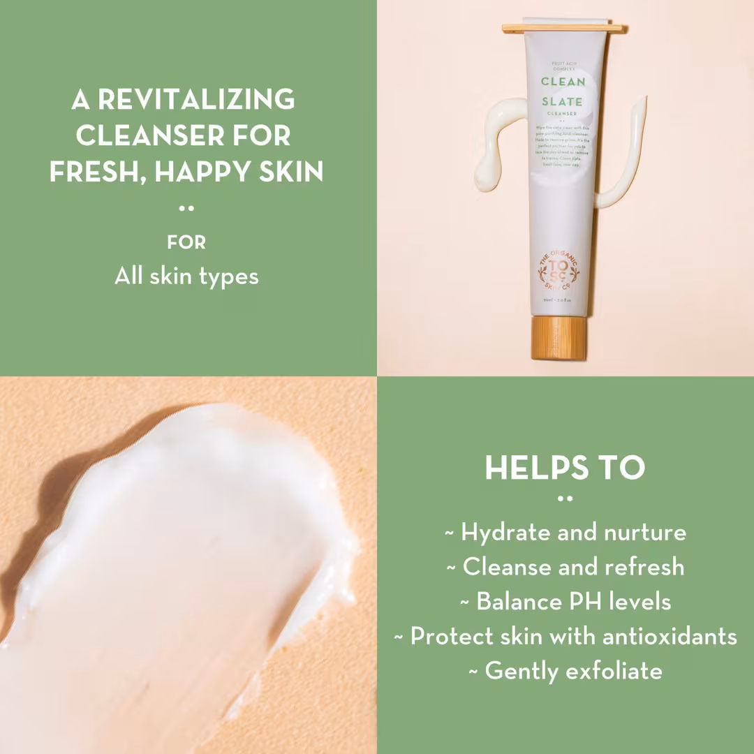 The Organic Skin Co.  Clean Slate Fruit Acid Complex Cleaner