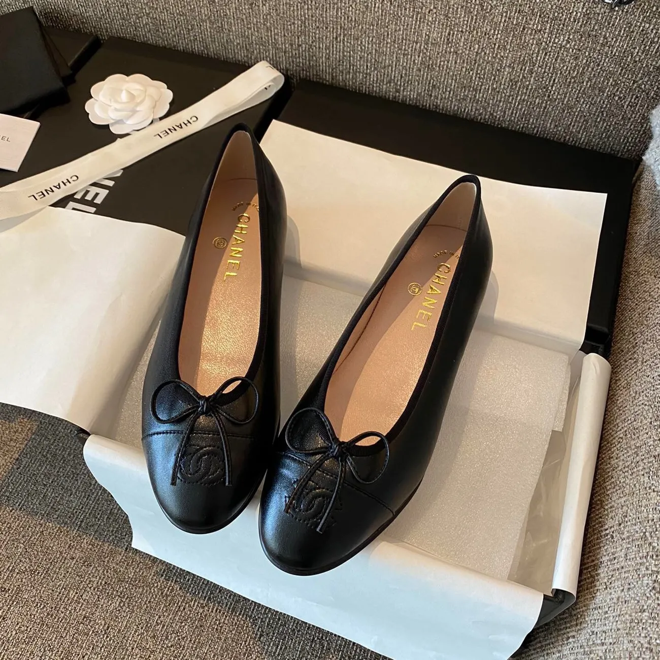 Chanel Bow Ballet Shoes