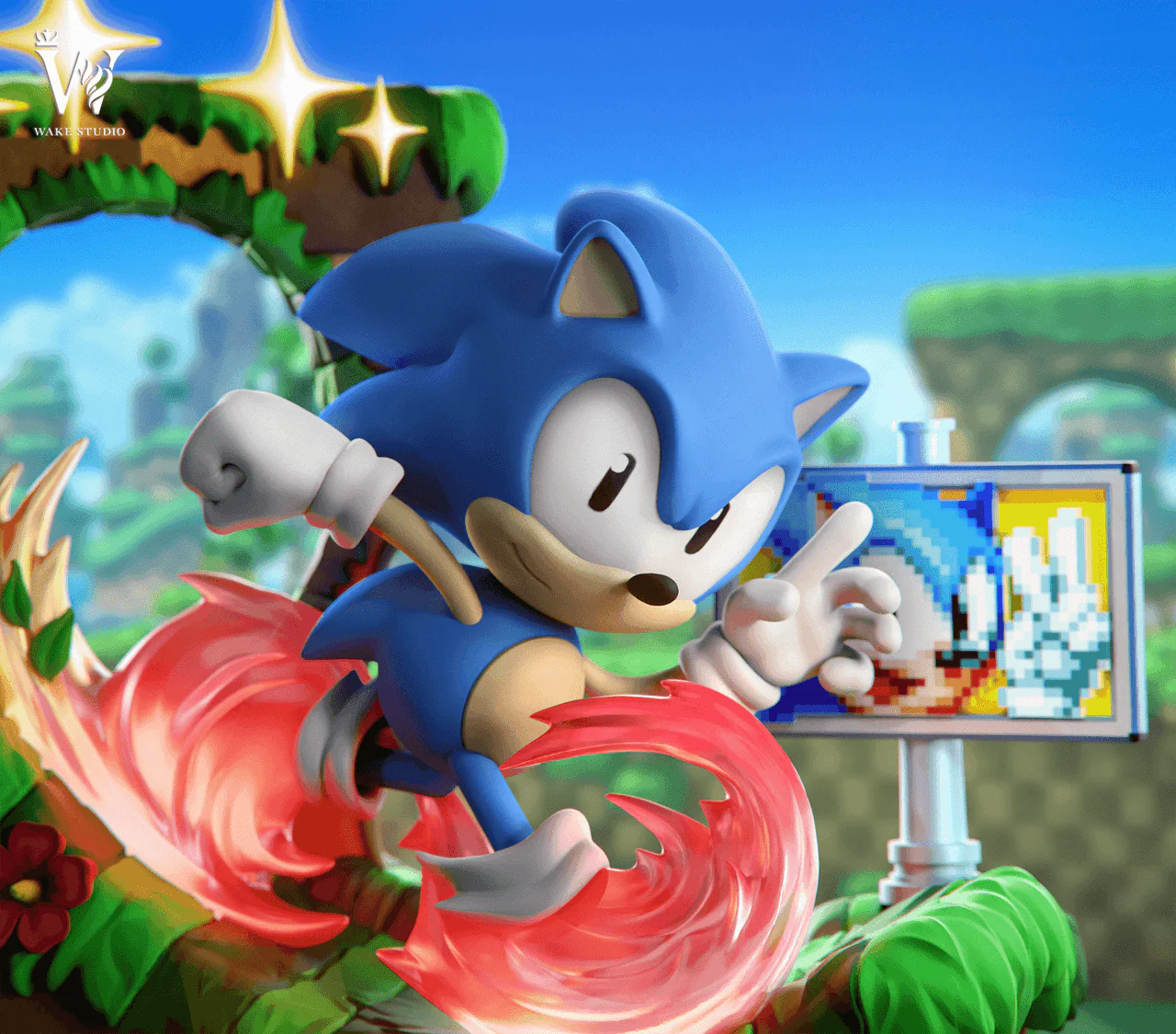 Sonic - Sonic | Resin Statue | by Wake Studio