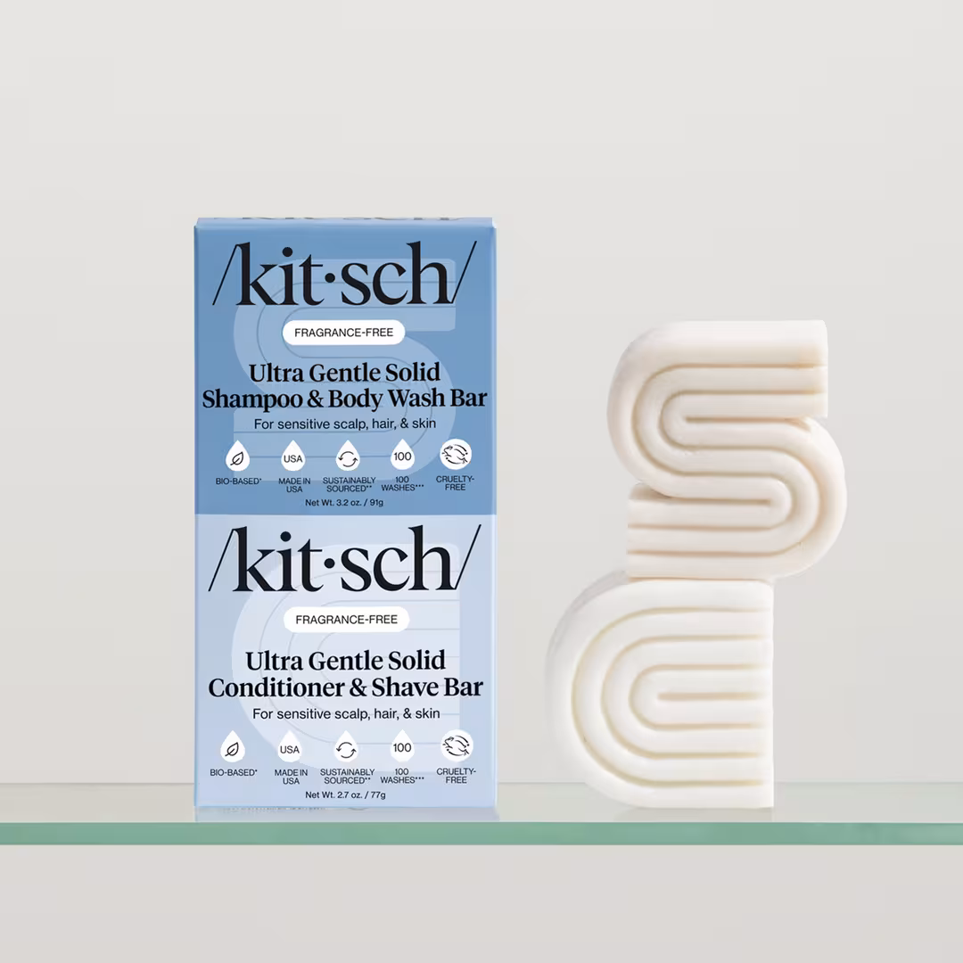 Kitsch  Ultra Solid Shampoo & Body Wash and Conditioner & Shave Bar Combo Pack