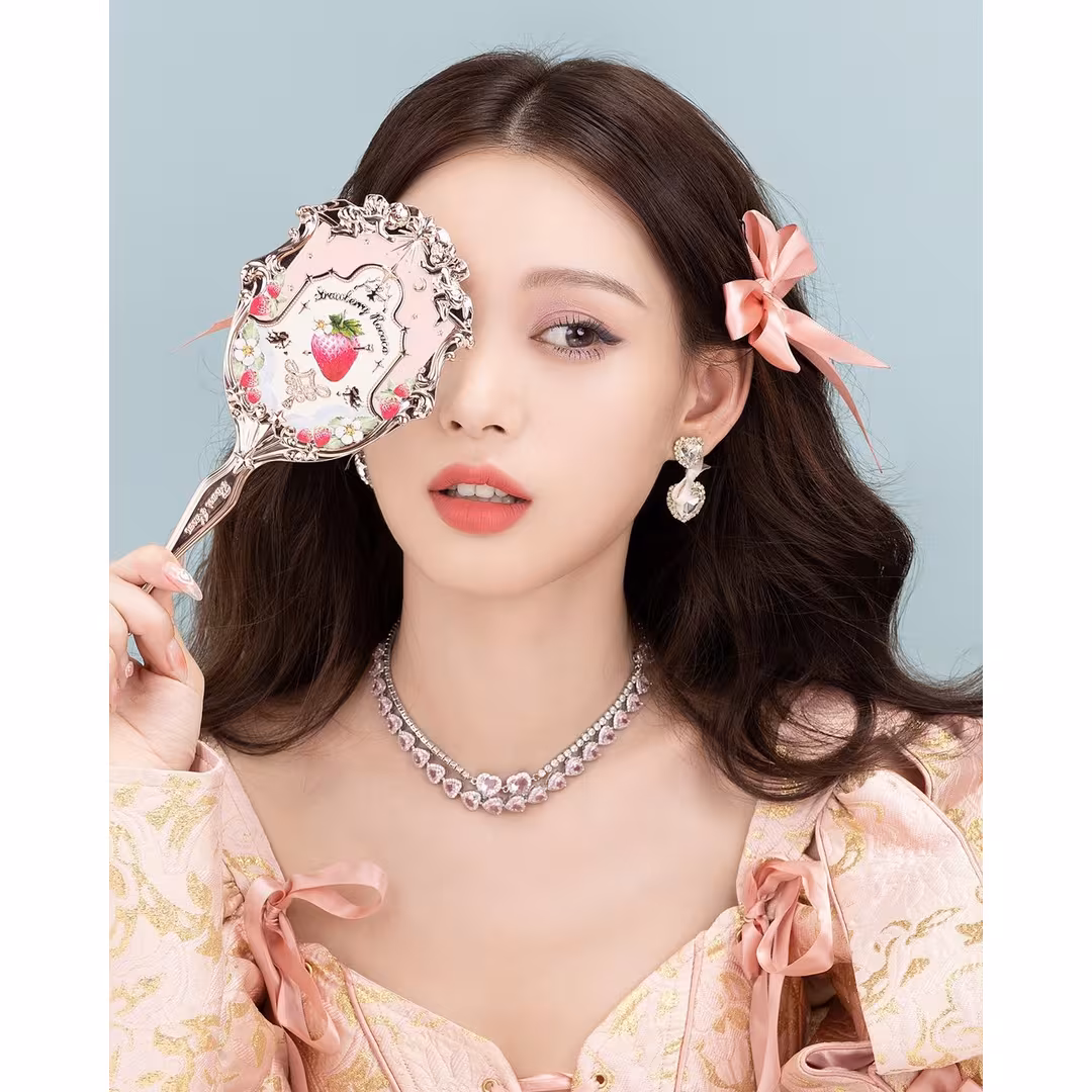 Flower Knows  Strawberry Rococo Series Hand Mirror