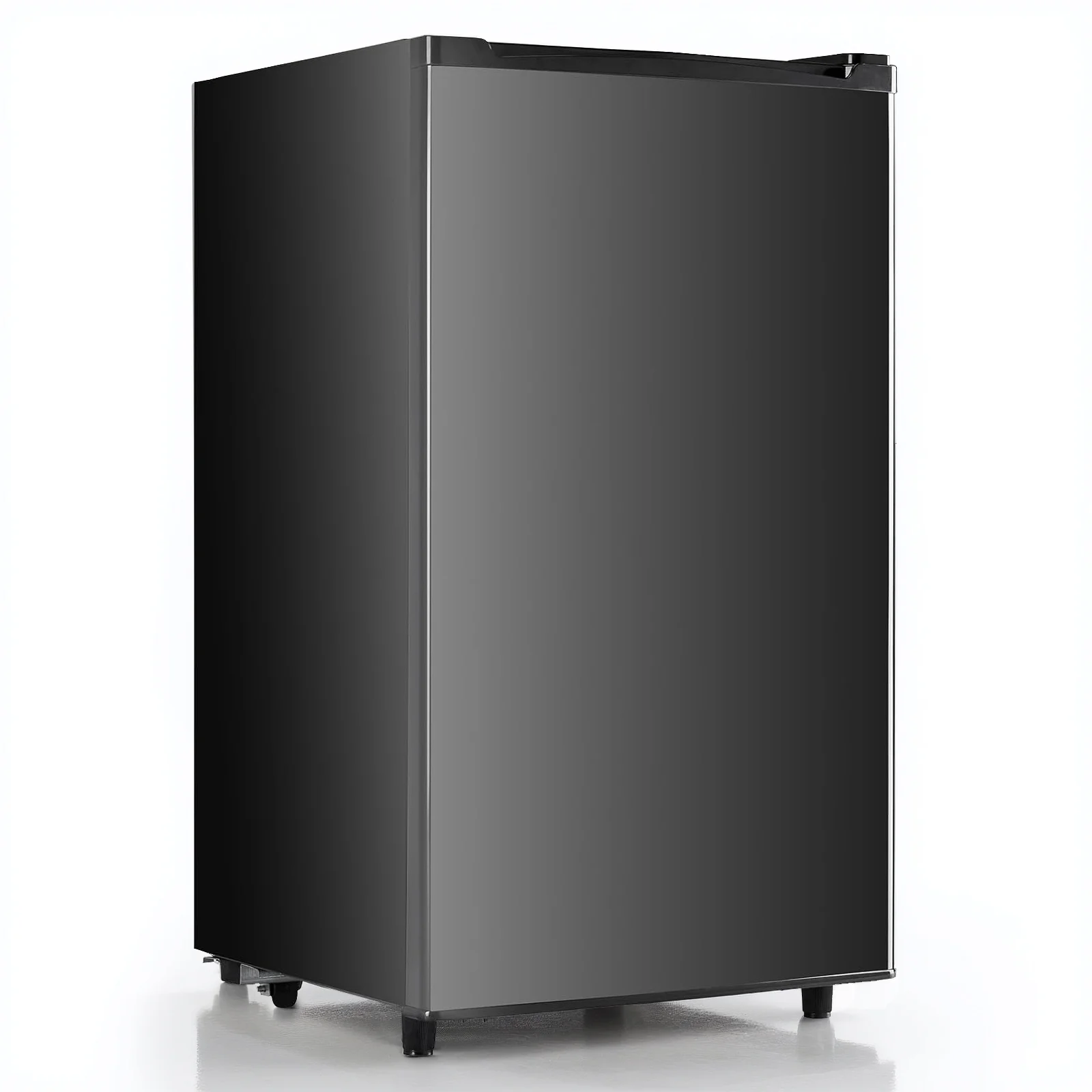 Upgraded Mini Fridge with Freezer, Compact Single Door, 3.2 Cu.Ft , Adjustable Thermostat, Low Noise, Perfect for Bedroom, Dorm, Office, 17.5" D x 17.7" W x 31.5" H, Black