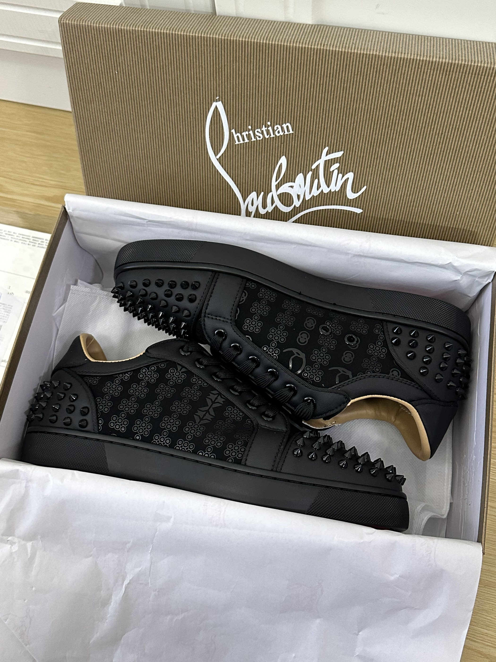 Christian Louboutin Louis Junior Spikes - CCSHOES